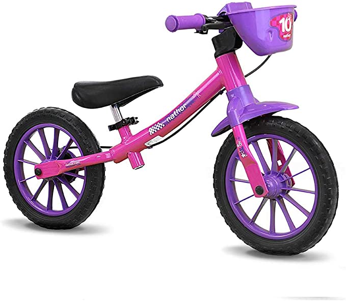 Bicicleta Balance Bike Multicor Feminina - Nathor. Imagem: Amazon